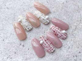 HOTカタログ上位ツイードネイル