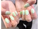 ～mint green 推しネイル～