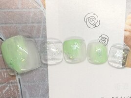 透け感グリーンカラー♪