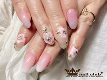 ネイルクラブ(nail club)/春先取り☆ピンクフラワーネイル
