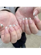 ステラネイルズ(Stella nails)/ガラスフレンチ