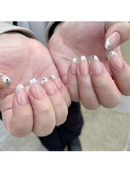 ステラネイルズ(Stella nails)/ガラスフレンチ