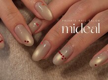 ミディール(mideal)/ハートホログラムネイル