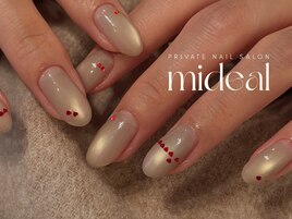 ハートホログラムネイル