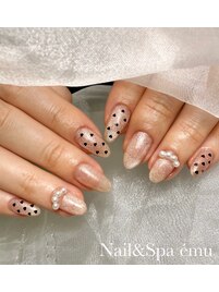 マグネット×ハートドット