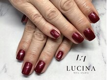 ネイルスタジオ ルキナ(LUCINA)/H-677ボルドーワンカラーネイル