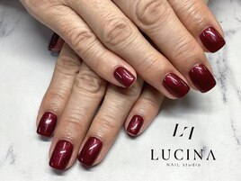 H-677ボルドーワンカラーネイル