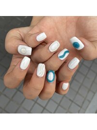 ぷっくりうねうねネイル