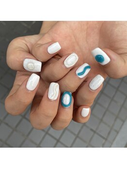 グラマラス アンジェアイ 荻窪店(glamourous ange eye)/ぷっくりうねうねネイル