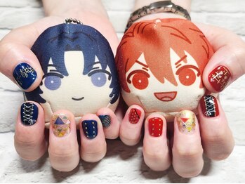 120分☆衣装デザインネイル青赤