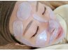 【肌×眉wax】全顔ワックス脱毛+眉毛ワックスデザイン込★うる艶パック付