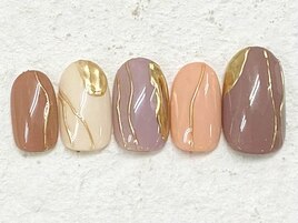 アシンメトリー　メタリック