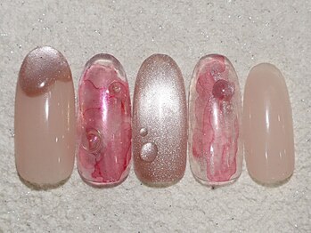 リノ ネイル(Rino nail)/3月の新作ピンクニュアンス803e2