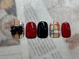 バーバリーチェックネイル