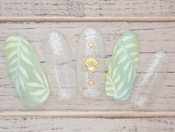 ワンネイル(ONE NAIL)/#ニュアンスネイル#夏#リーフ