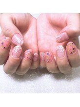 シャンディー(Shandy)/ラメグラデーション＋アート