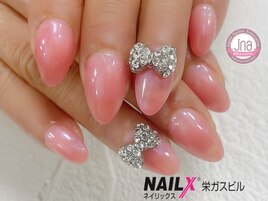 ピンク×リボン