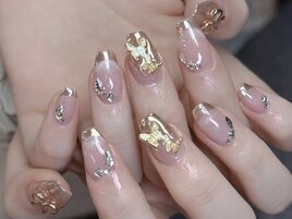 ミラーフレンチネイル