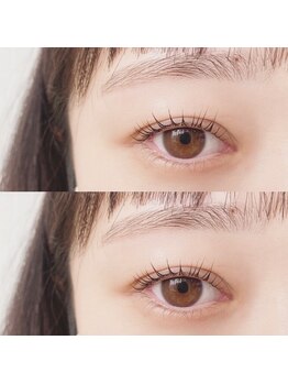 モア(Moa)の写真/どの角度から見ても美しい仕上がり♪抜け感プラスで“カワイイ目元”へ☆[韓国パーマ・ワンホンマツエク]