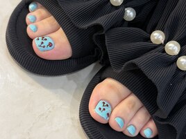 さくらんぼフットネイル