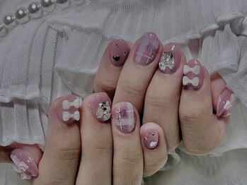 ワンホンネイル☆ショート
