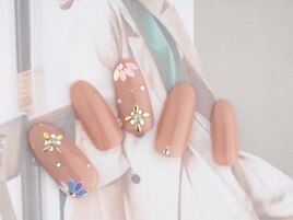 夏リーフネイル