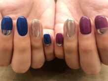 プラハネイル(+HER 美甲)/アシメ☆ミラー