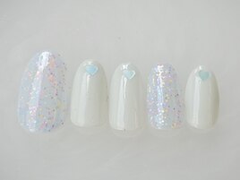 ハートホロネイル