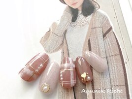 【チェックネイル】