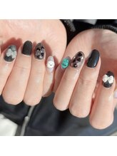 アクアムーン(AQUA MOON)/【MIHO】手作りパーツnail