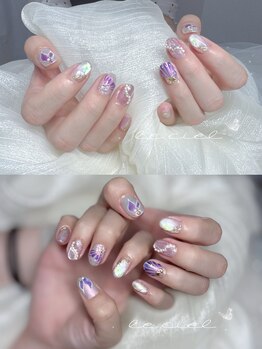 夏ネイル♪秘密の珊瑚さん