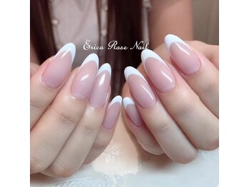 定番フレンチネイル Pg エリカローズネイル 天神本店のフォトギャラリー ホットペッパービューティー