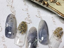 ネイルプランニング(Nail-Planning)/冬のニュアンスフラワー