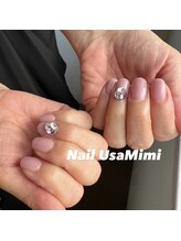 ネイル ウサミミ(Nail UsaMimi)/ワンカラー+ビジュー