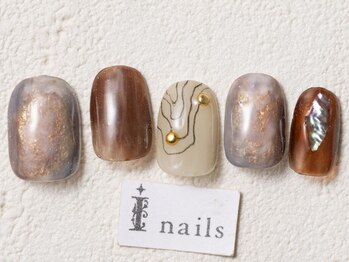 アイネイルズ 渋谷店(I nails)/奥行き秋ニュアンス
