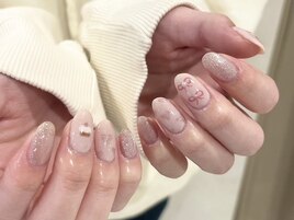 持ち込みデザイン/リボンネイル
