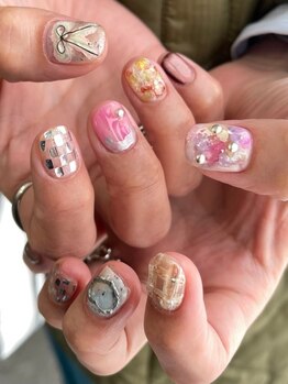 インクバイノック(INC by noq)の写真/【pon.saki.anju限定＊おまかせdesign】被らない派手nail◇傷めない凄腕ネイリストが創る感動を貴女に！