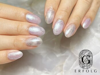 エアフォルク 銀座(ERFOLG)/爽やかカラーのニュアンスネイル