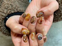 カーティシーネイルズ(curtisii NAILS)/立体マーブル