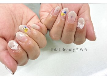 ネイルサロン きらら 藤沢本店/押し花ネイル♪春デザイン