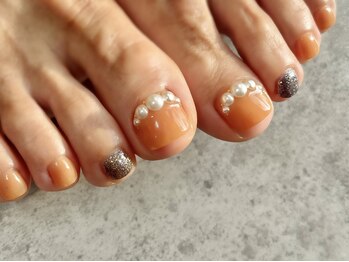 ネイルサロン アージュ(Nail Salon A jyu)の写真/《新規☆フットネイル¥8500～》丁寧なケアで持ち◎見映え◎普段からのケアが大切☆