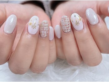 ディアリーネイル(Dearly Nail)/ツイード&雪の結晶