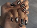 ブラックマグネットネイル