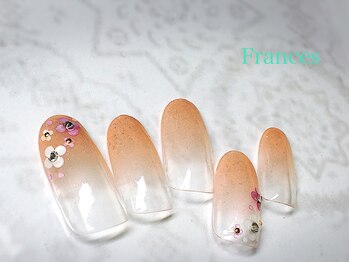 フランセス(Frances)/グラデ×お花ホログラム