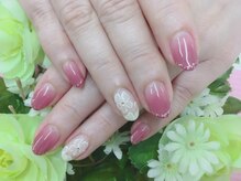 プルミエ ネイル(Premier Nail)/お花レース☆深めグラデネイル