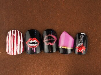 ゆびノさき/ちょいハード！リップネイル