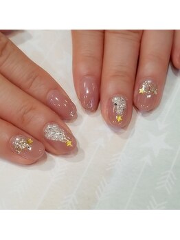 ルクール(Le Coeur)/ふんわりクリスマスネイル