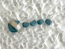 ルル ソレイユ(LouLou Soleil)/ステンドグラス風/フットネイル