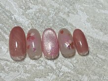 ネイルサロン メイプル(Nail Salon maple)/チーク＆桜ホロ