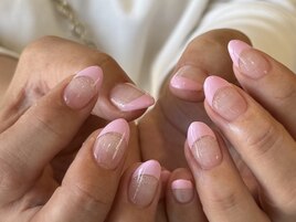 フレンチネイル＋ベースカラー
